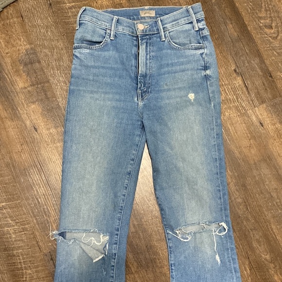 MOTHER THE HUSTLER ANKLE FRAY IN UNDERSTUDY HI RISE KICK FLARE BOOTCUT STRETCH - Picture 10 of 16